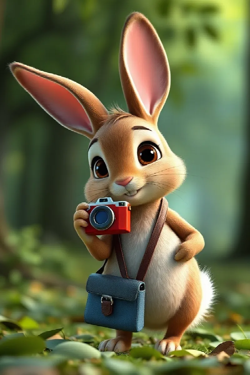 Picture 2 from the tale The Rabbit's Tiny Camera