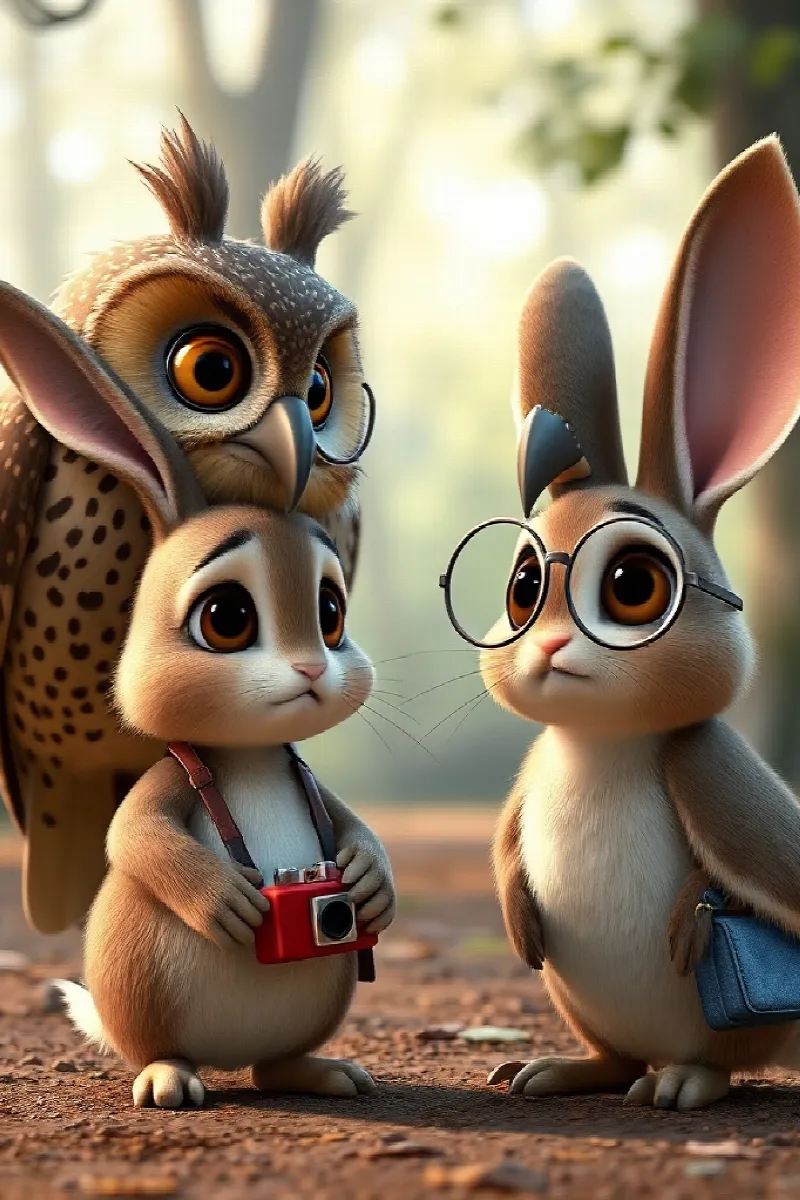 Picture 4 from the tale The Rabbit's Tiny Camera