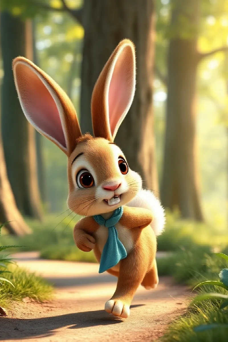 Picture 1 from the tale The Little Rabbit's Friend