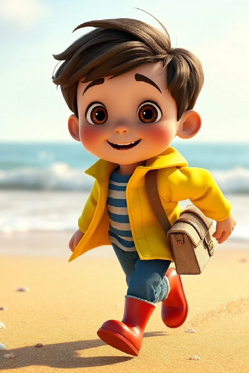 Picture 1 from the tale The Boy and the Little Seal