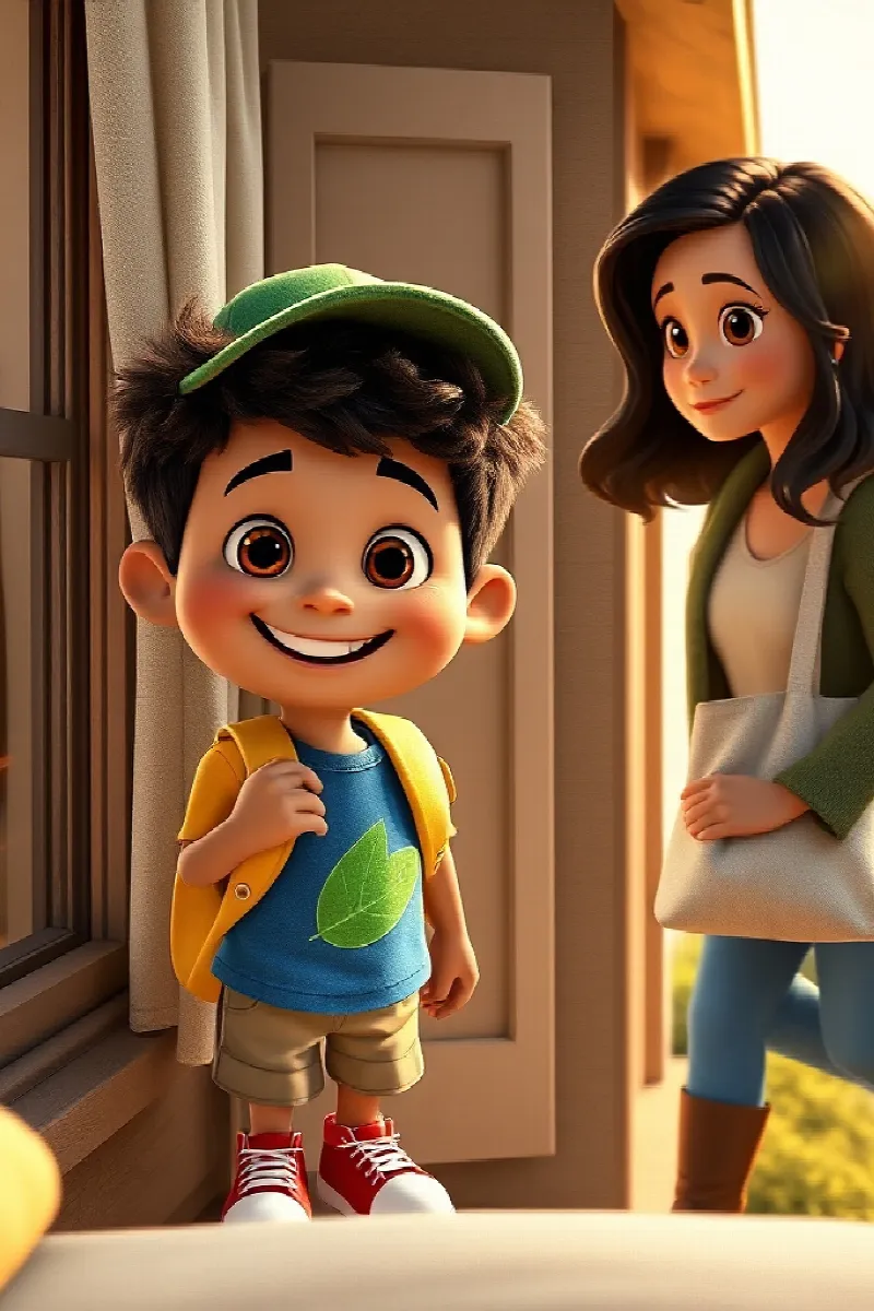 Picture 1 from the tale The Boy and the Wildlife Bridge