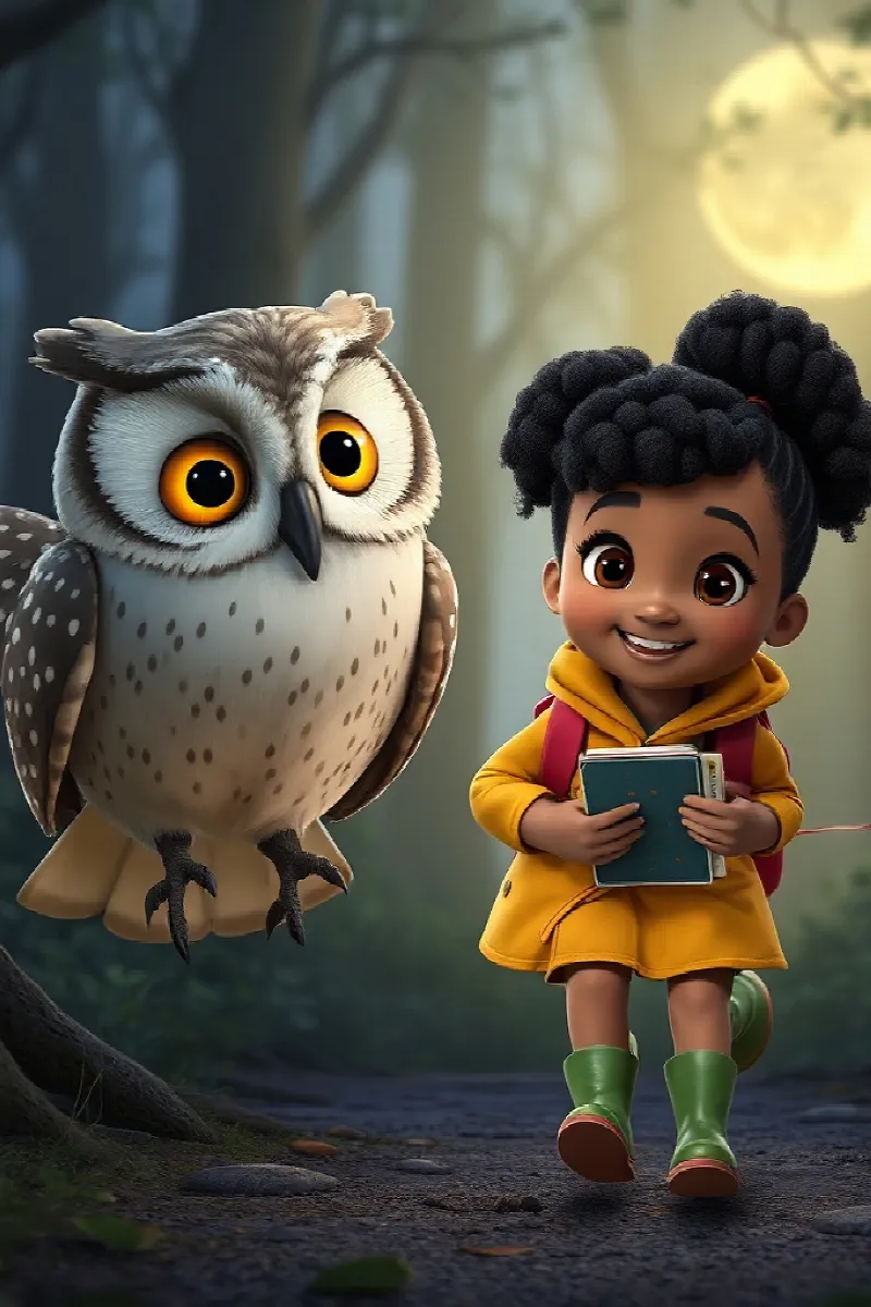 Picture 3 from the tale The Girl and the Owl