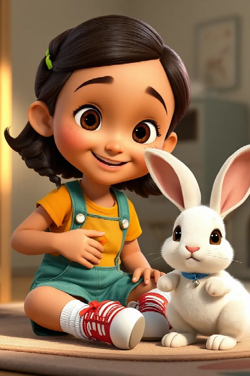 Picture 3 from the tale The Girl and the Rabbit