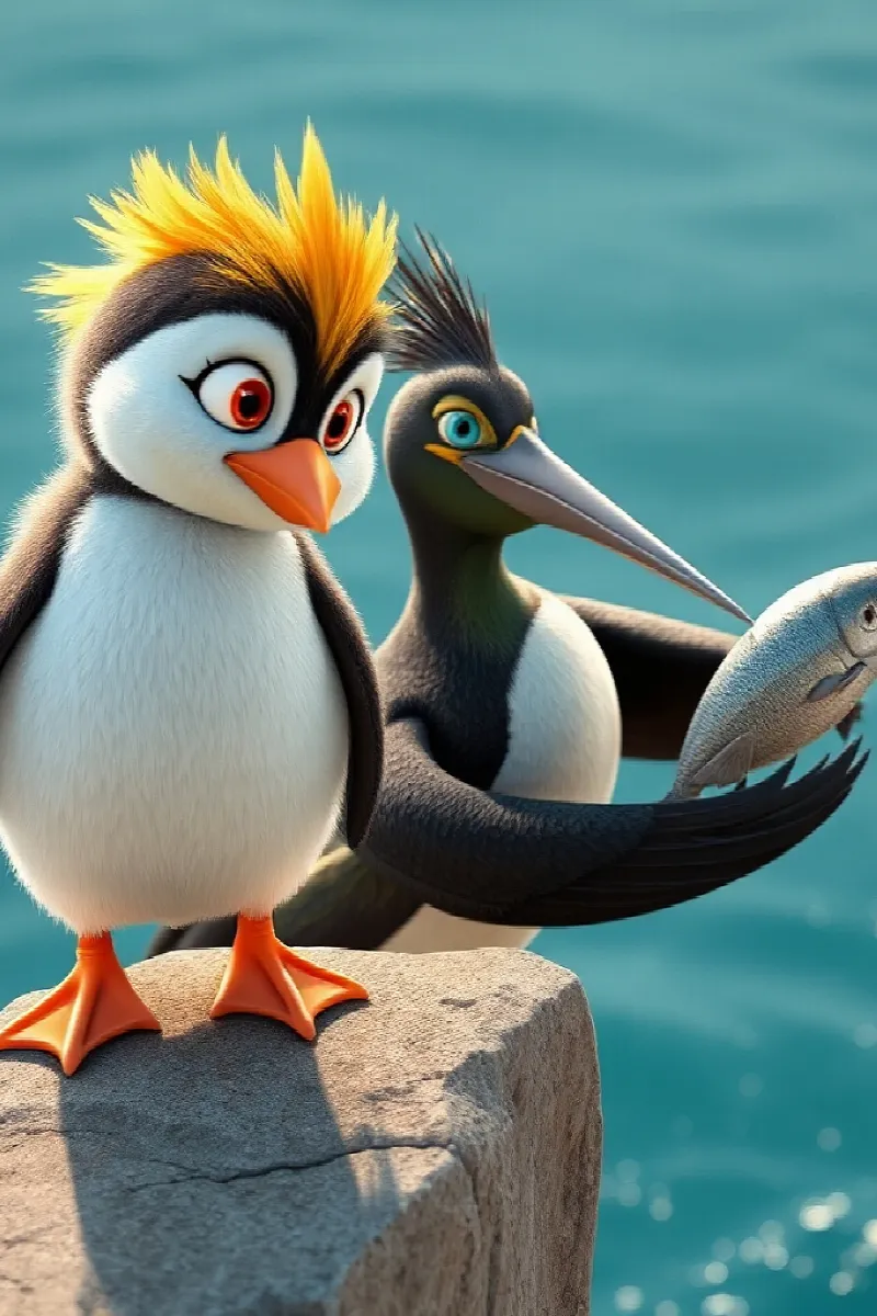Picture 2 from the tale The Little Rockhopper