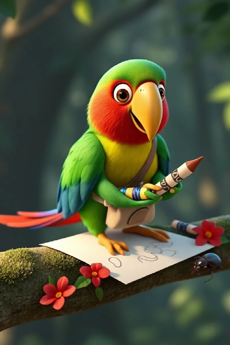 Picture 2 from the tale The Parrot's Picture Dictionary