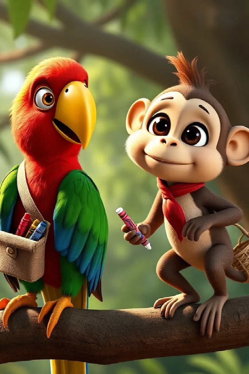 Picture 3 from the tale The Parrot's Picture Dictionary
