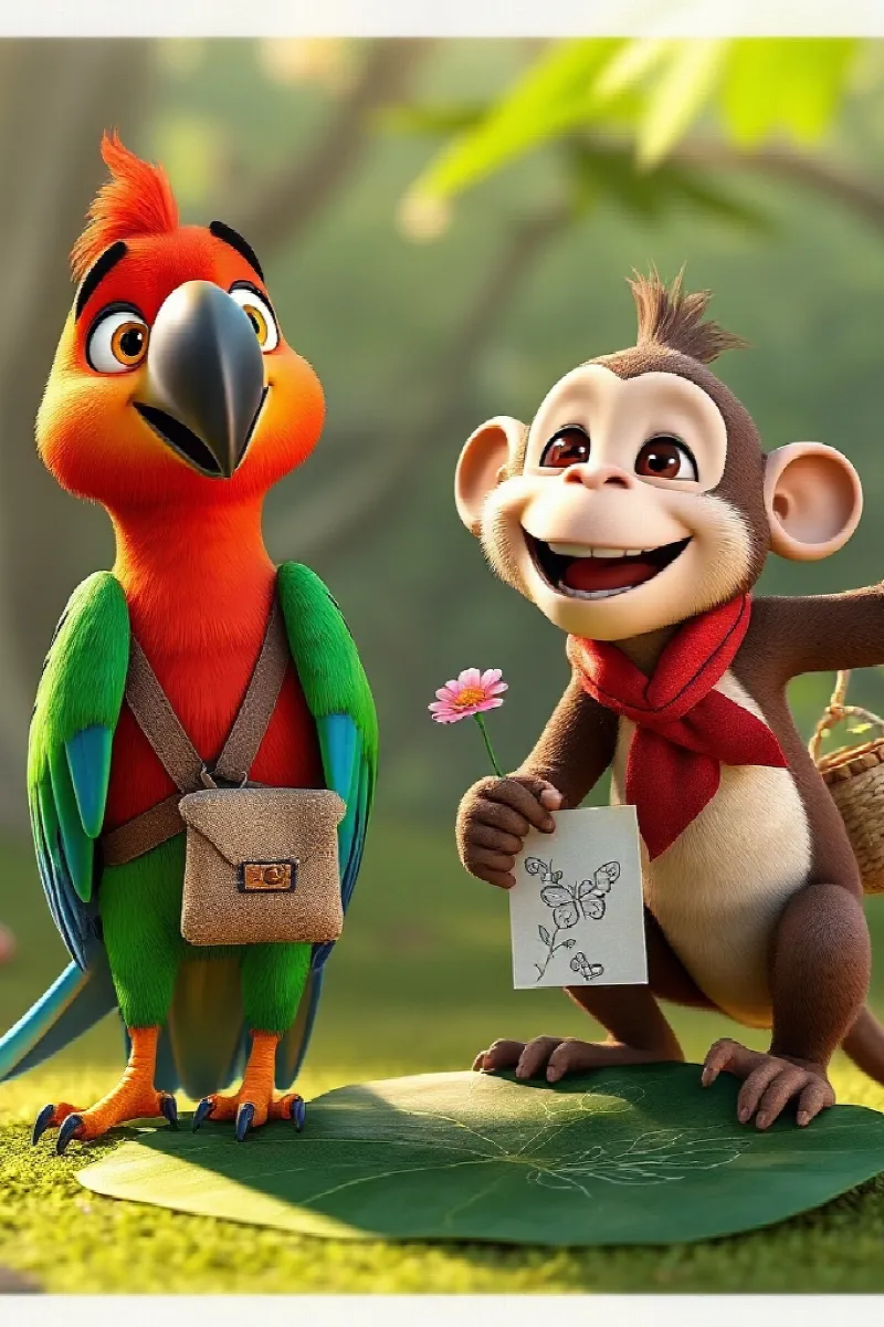 Picture 4 from the tale The Parrot's Picture Dictionary