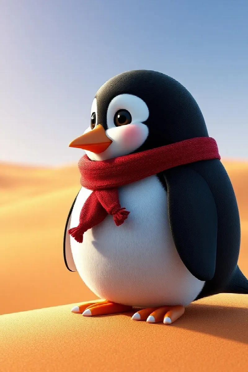 Picture 3 from the tale The Penguin's Desert Adventure