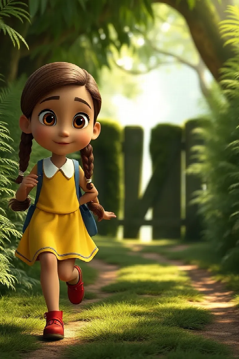 Picture 1 from the tale The Girl and the Animal Village