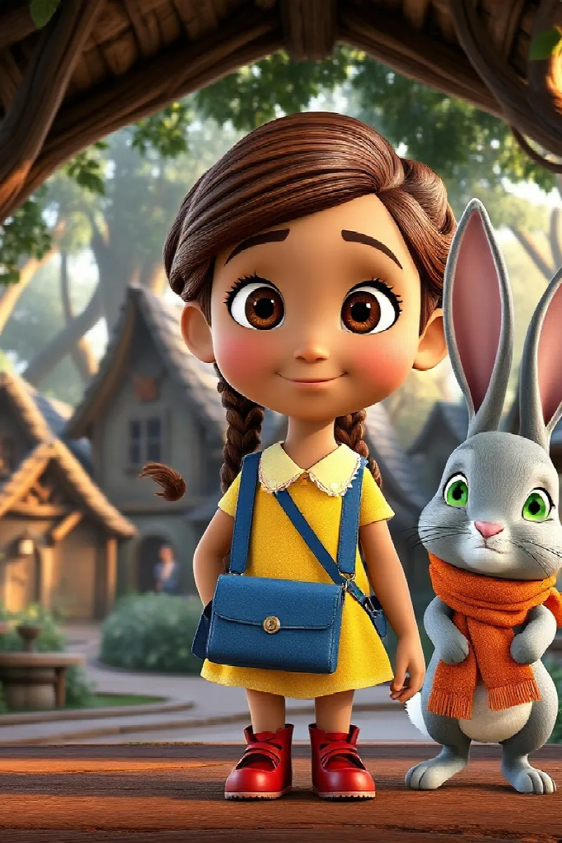 Picture 2 from the tale The Girl and the Animal Village