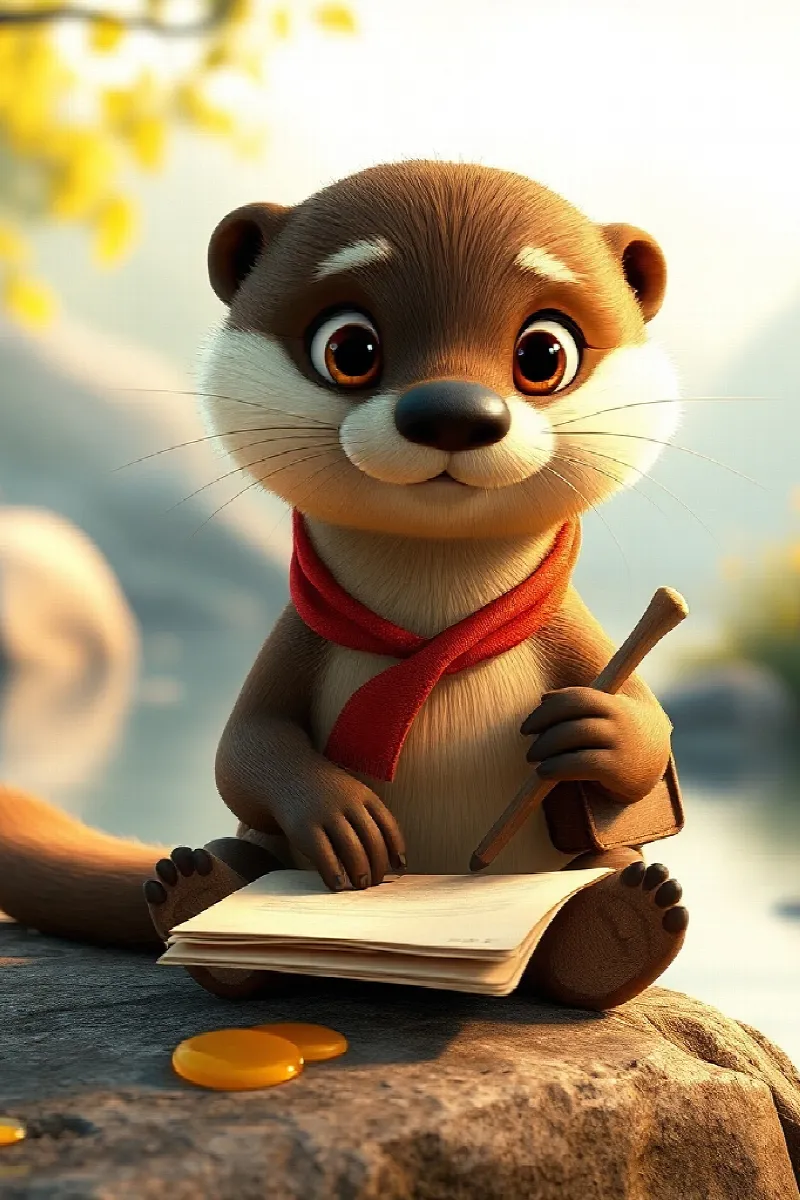 Picture 3 from the tale The Little Otter's Letter