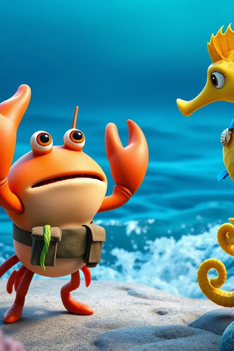 Picture 2 from the tale The Crab Who Built Bridges