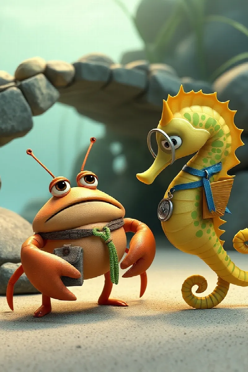 Picture 4 from the tale The Crab Who Built Bridges