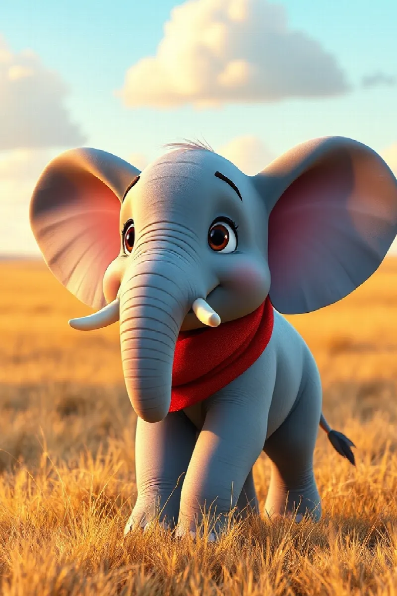 Picture 1 from the tale The Elephant and the Meerkat