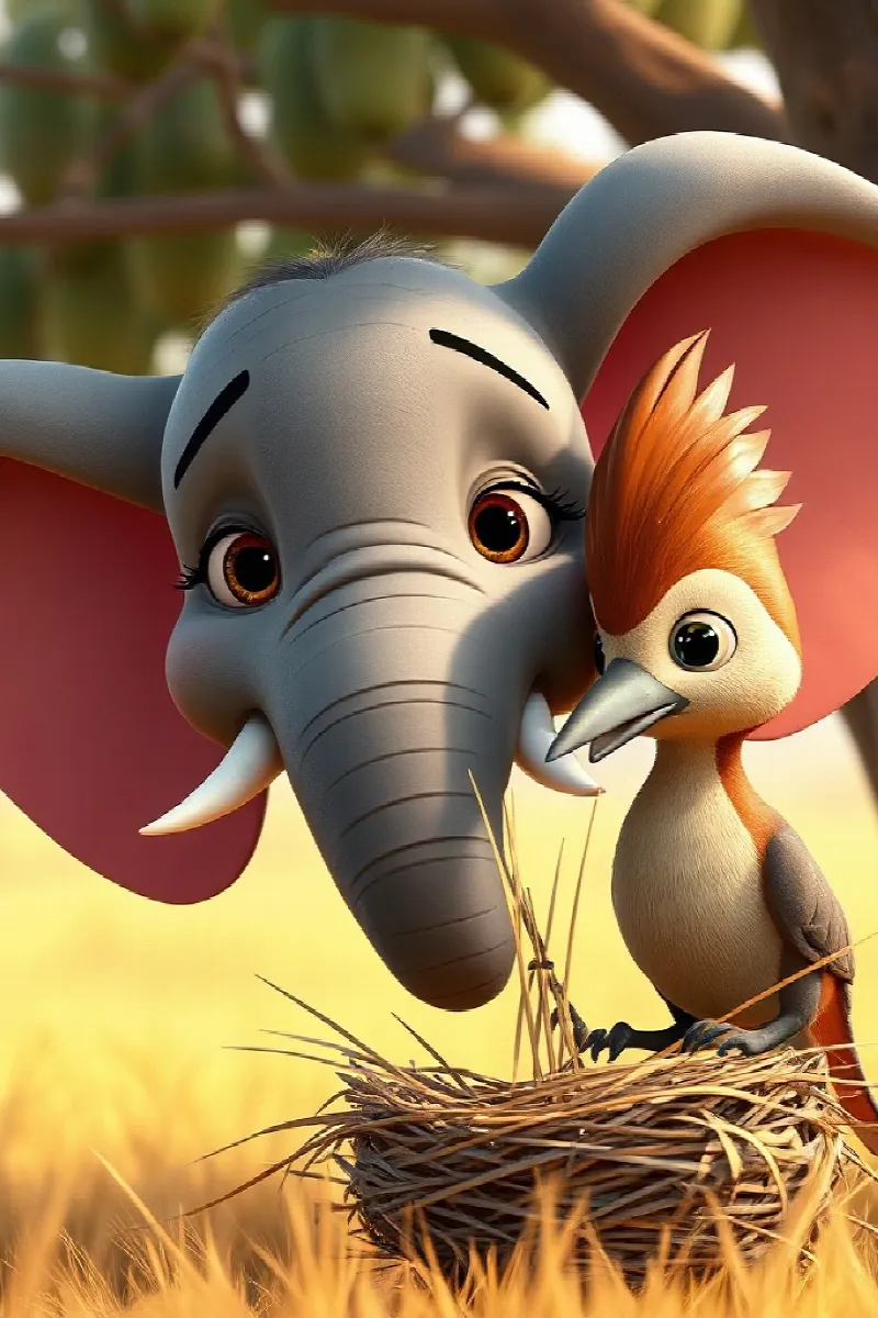 Picture 3 from the tale The Elephant's Paper Crown