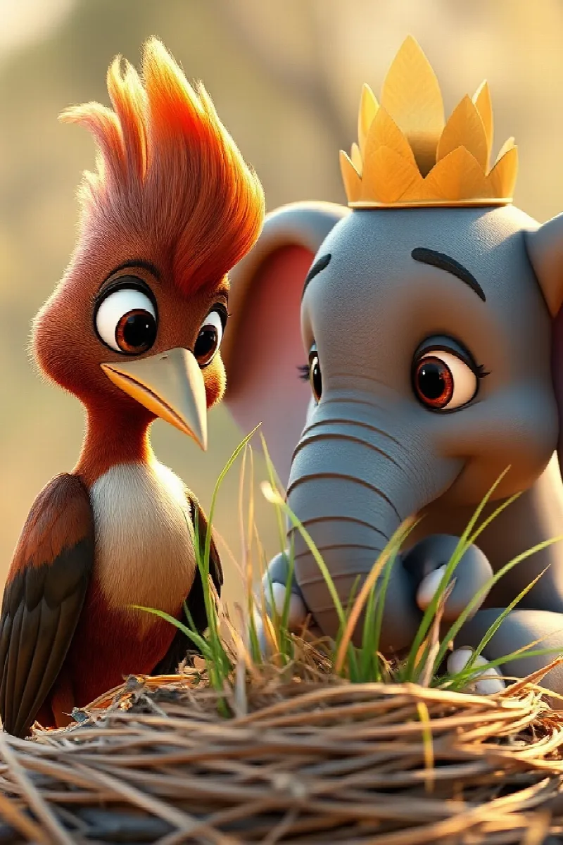 Picture 4 from the tale The Elephant's Paper Crown
