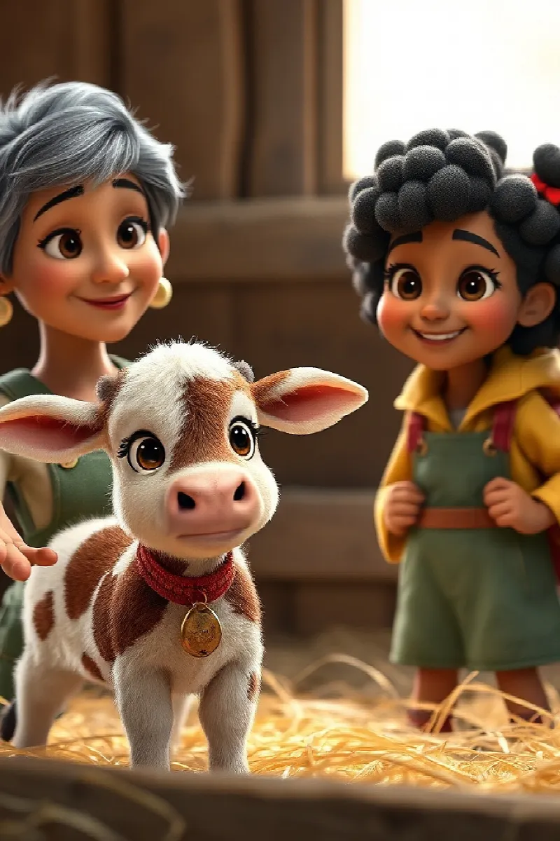 Picture 3 from the tale The Girl and the Calf