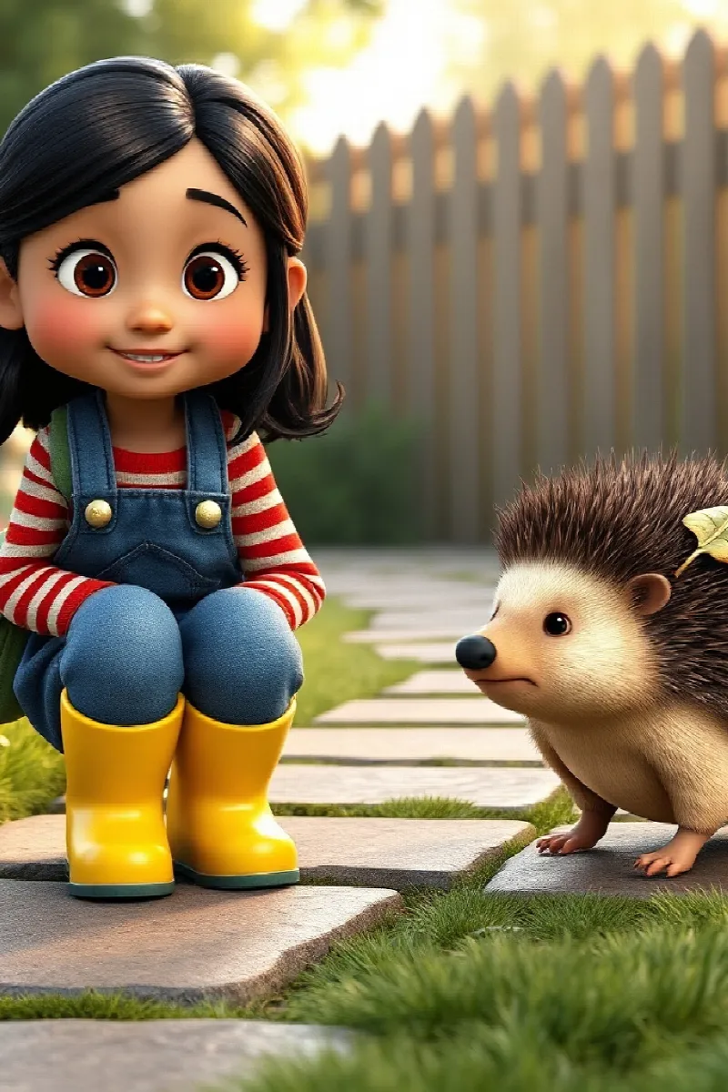 Picture 2 from the tale The Girl and the Hedgehog