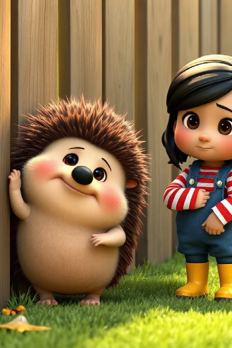 Picture 3 from the tale The Girl and the Hedgehog