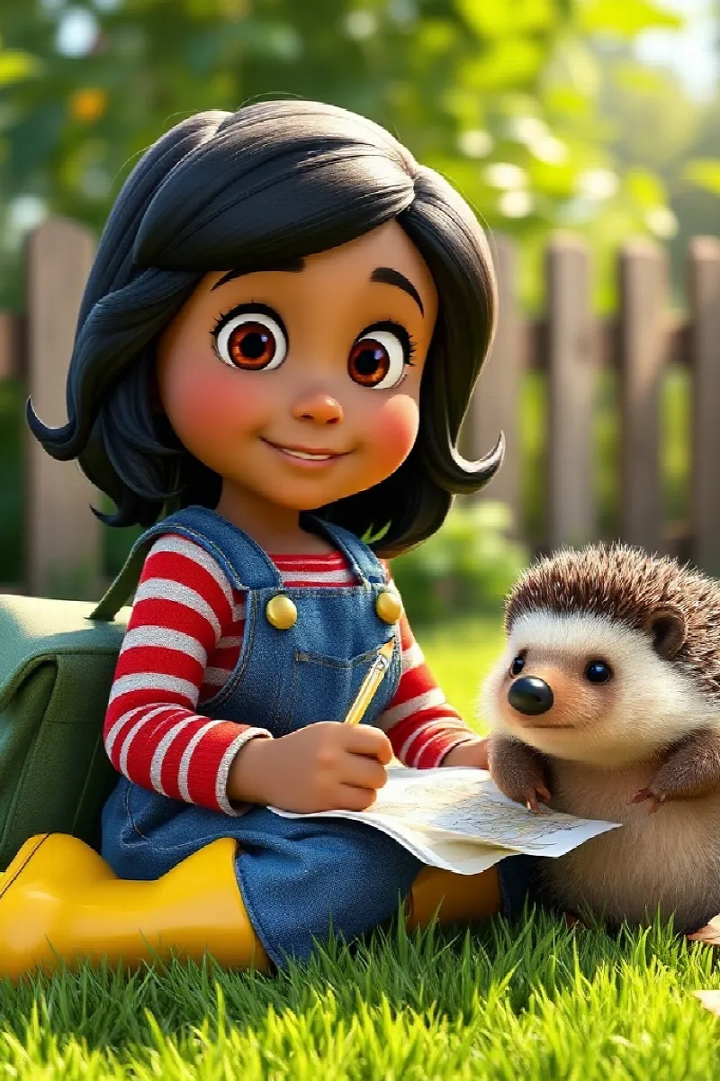 Picture 4 from the tale The Girl and the Hedgehog