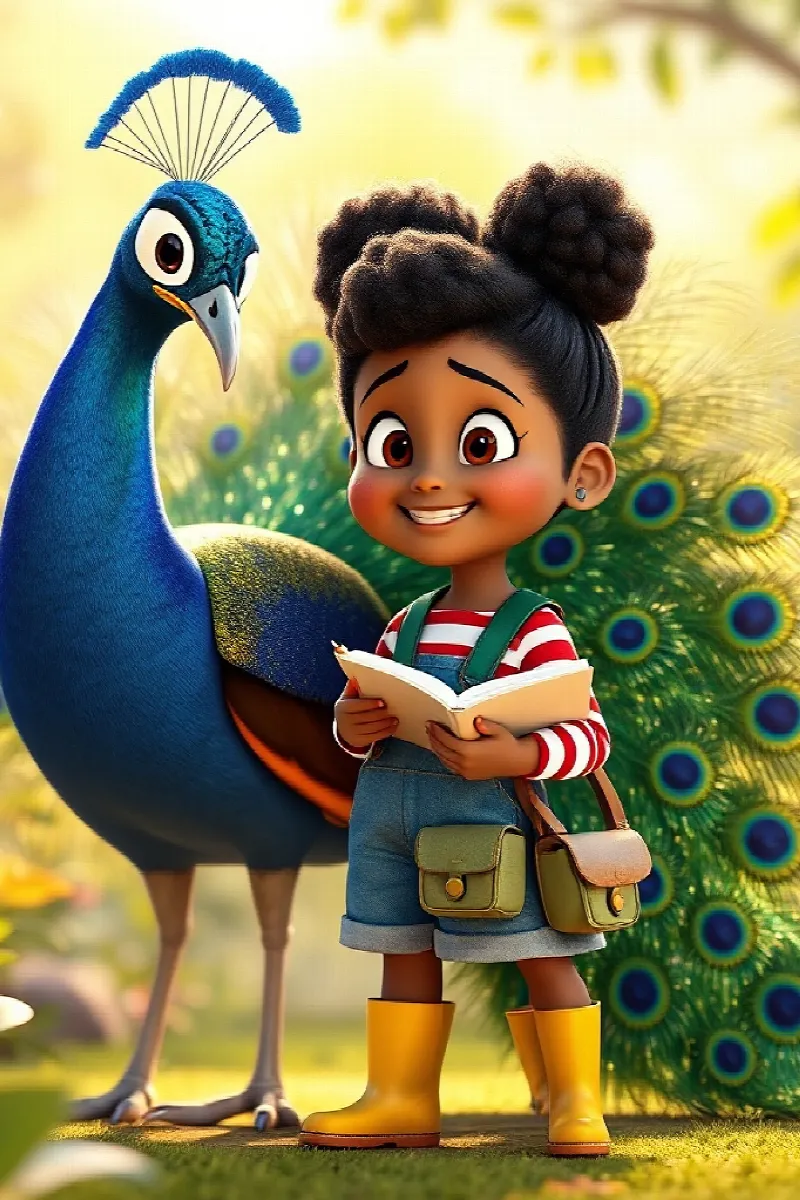 Picture 3 from the tale The Girl and the Peacock