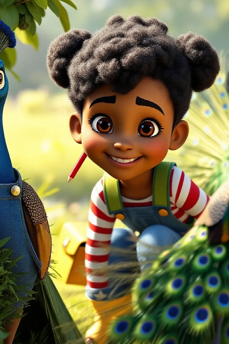 Picture 4 from the tale The Girl and the Peacock