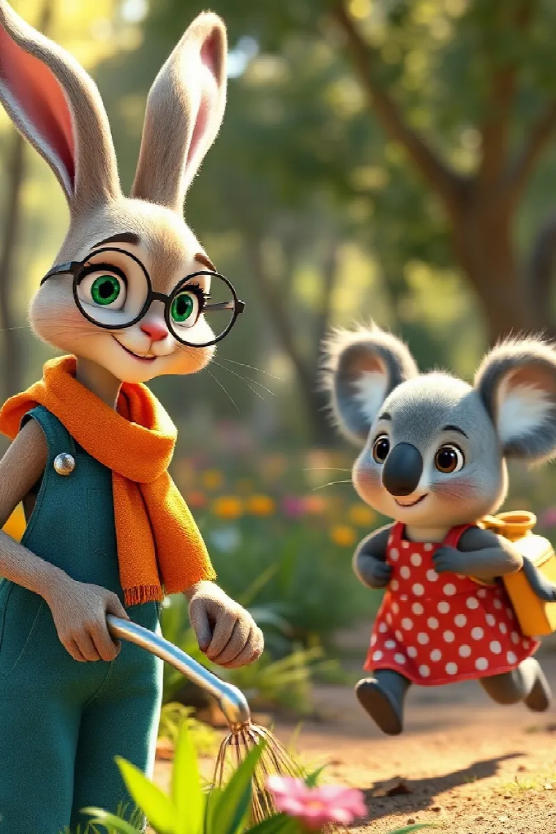 Picture 3 from the tale The Koala's Busy Day
