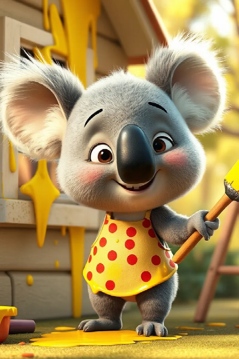 Picture 4 from the tale The Koala's Busy Day
