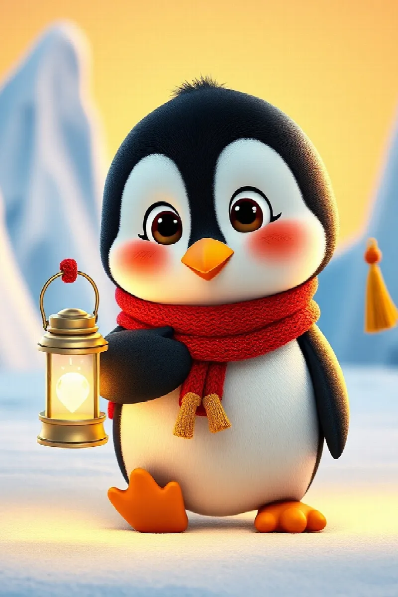 Picture 2 from the tale The Little Penguin's Lantern
