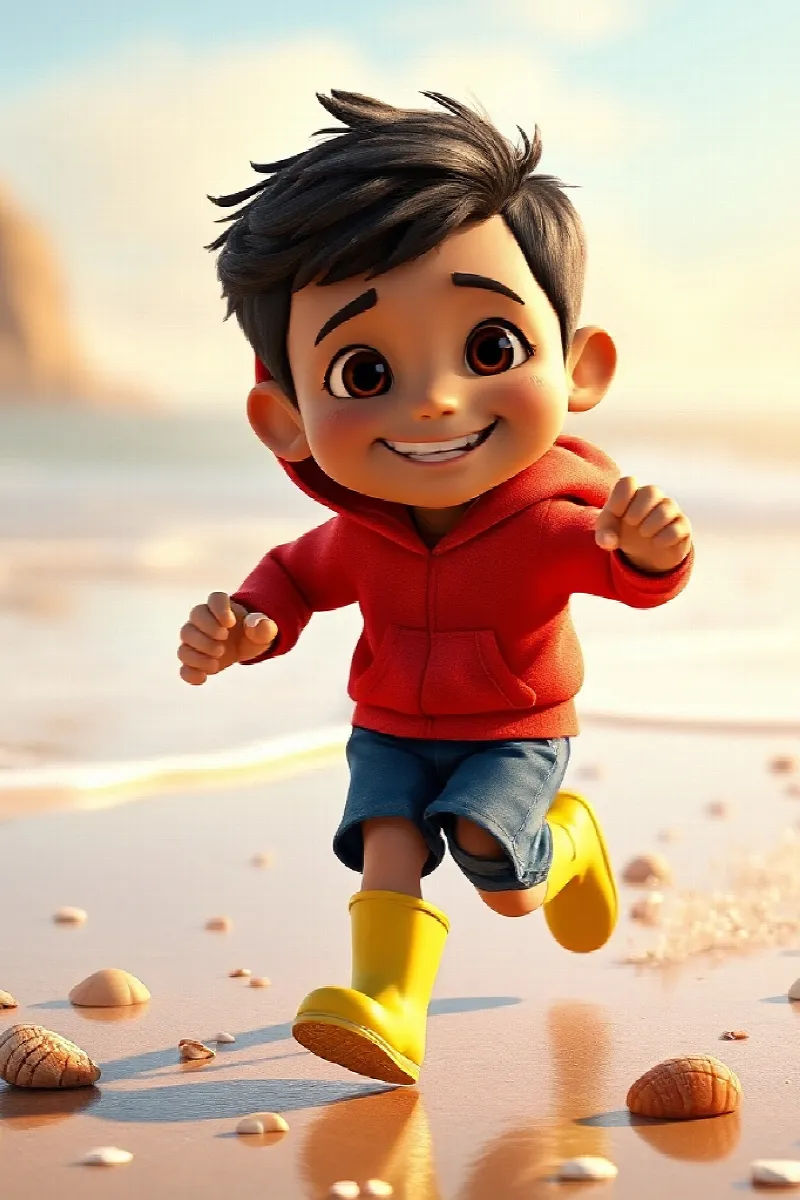 Picture 1 from the tale The Boy and the Sea Lion