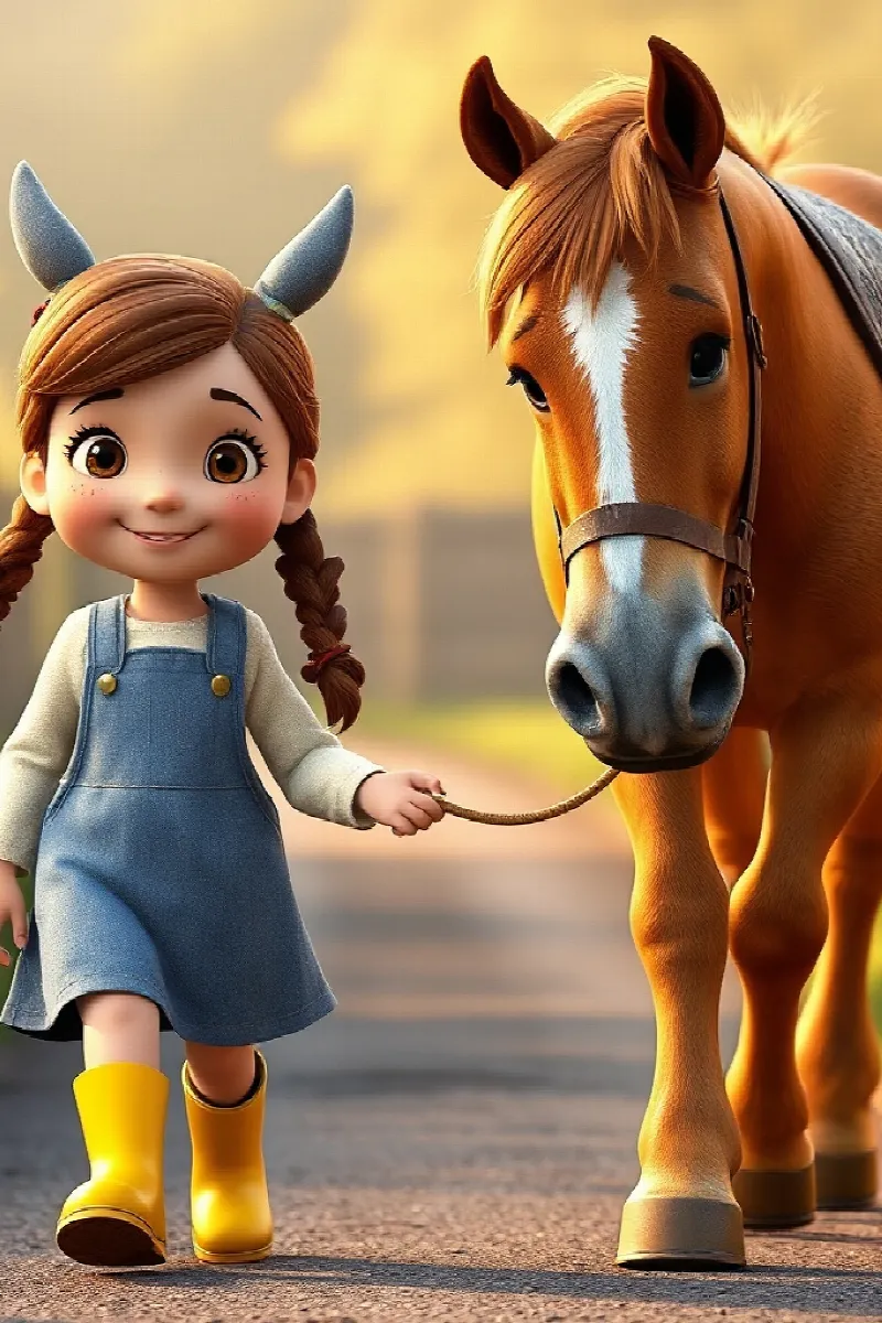 Picture 4 from the tale The Girl and the Horse