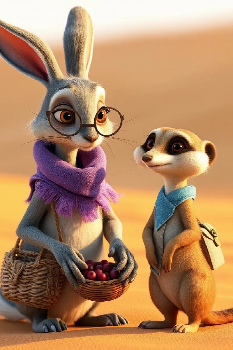 Picture 4 from the tale The Little Meerkat's Flag