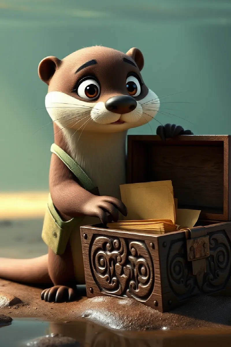 Picture 3 from the tale The Otter's Secret Treasure
