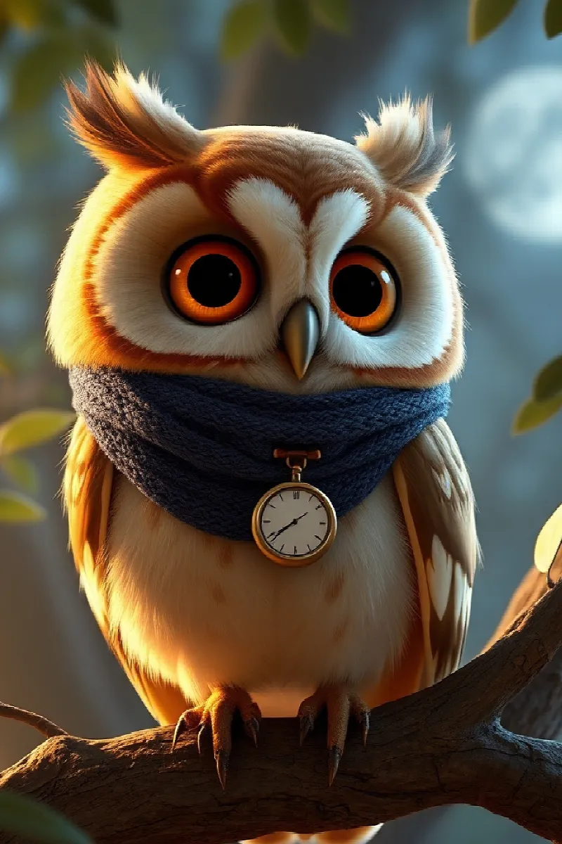 Picture 1 from the tale The Owl's Secret Clock