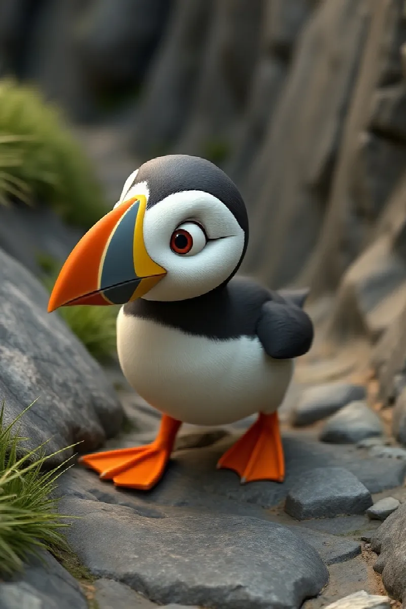 Picture 4 from the tale The Puffin's Lost Pebble