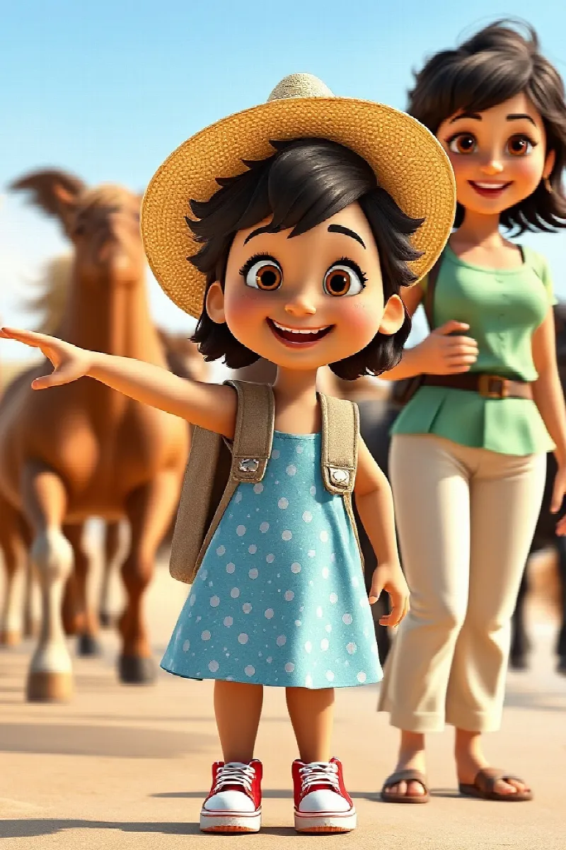 Kız ve Yabani Midilliler masalından 3. resim