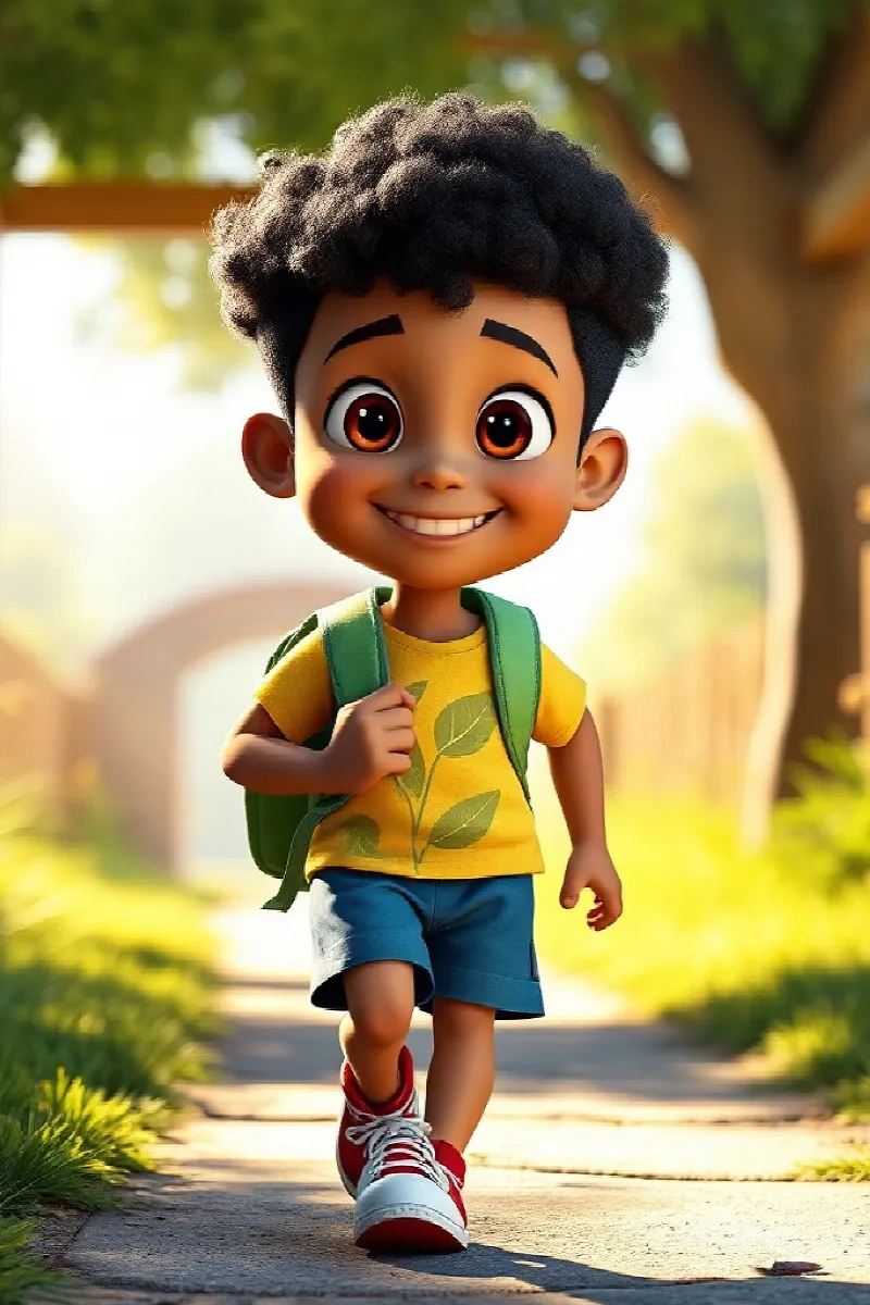 Picture 1 from the tale The Boy and the Iguana