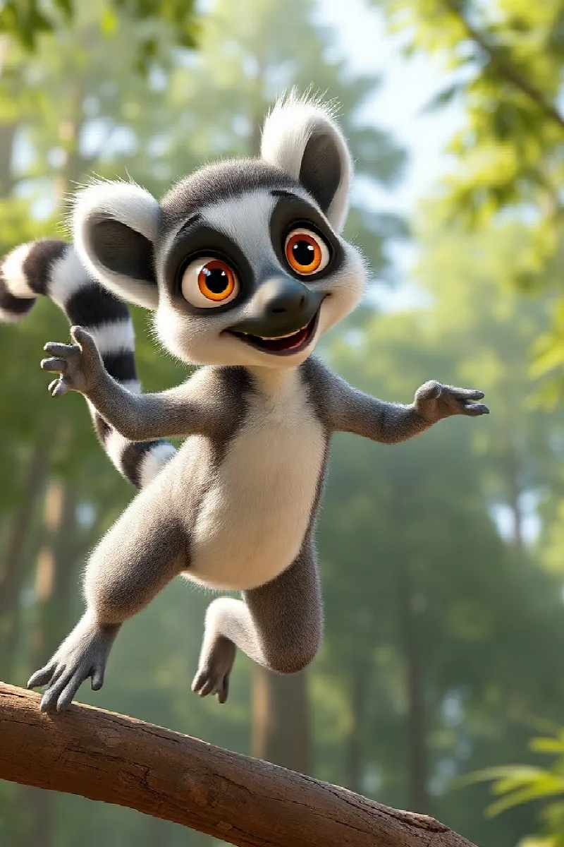 Picture 1 from the tale The Little Lemur's Friend