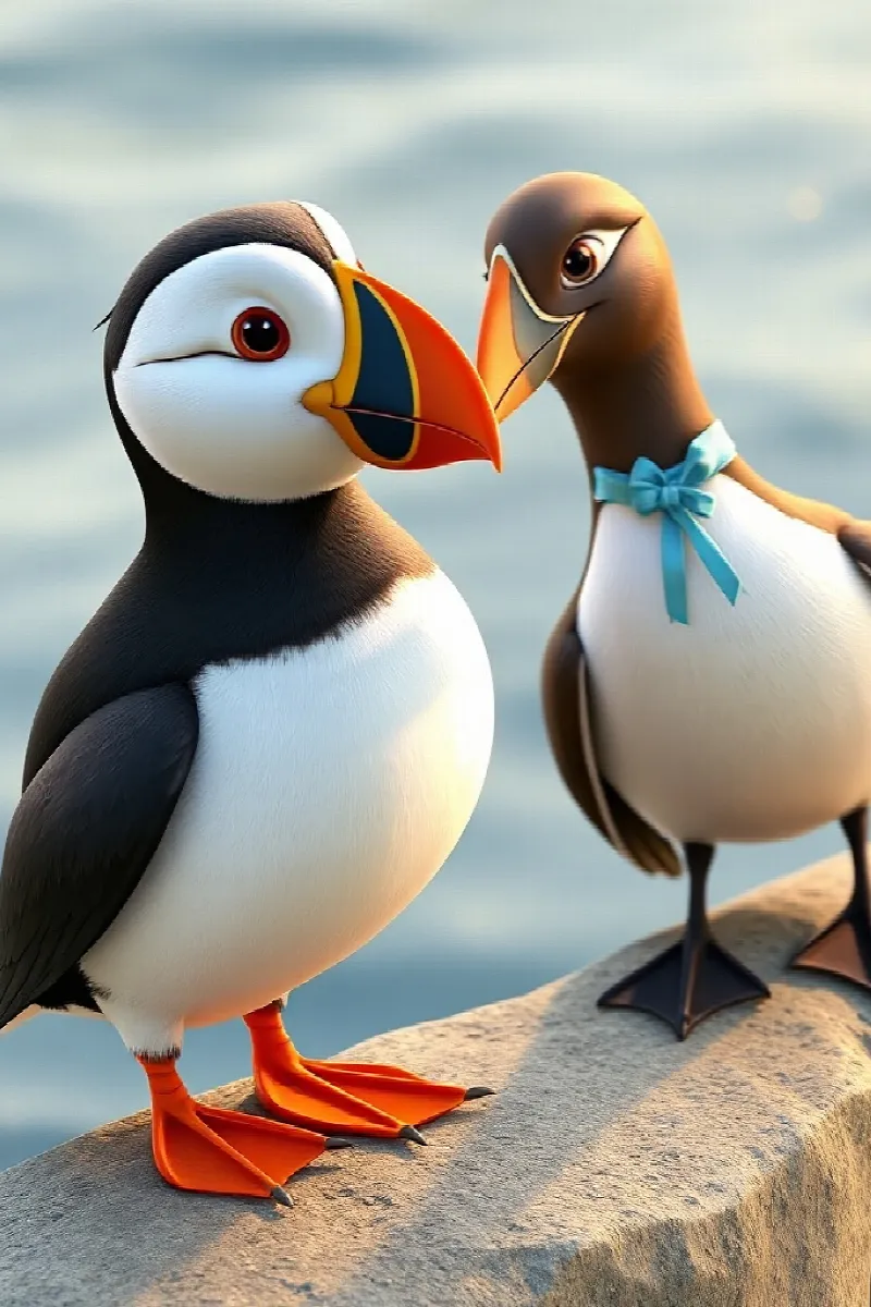 Picture 2 from the tale The Puffin's Secret Island