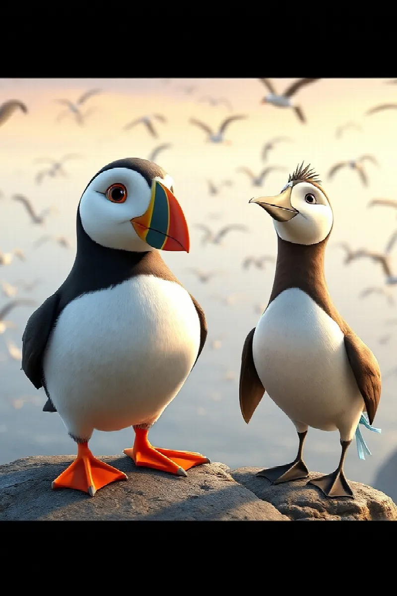 Picture 4 from the tale The Puffin's Secret Island