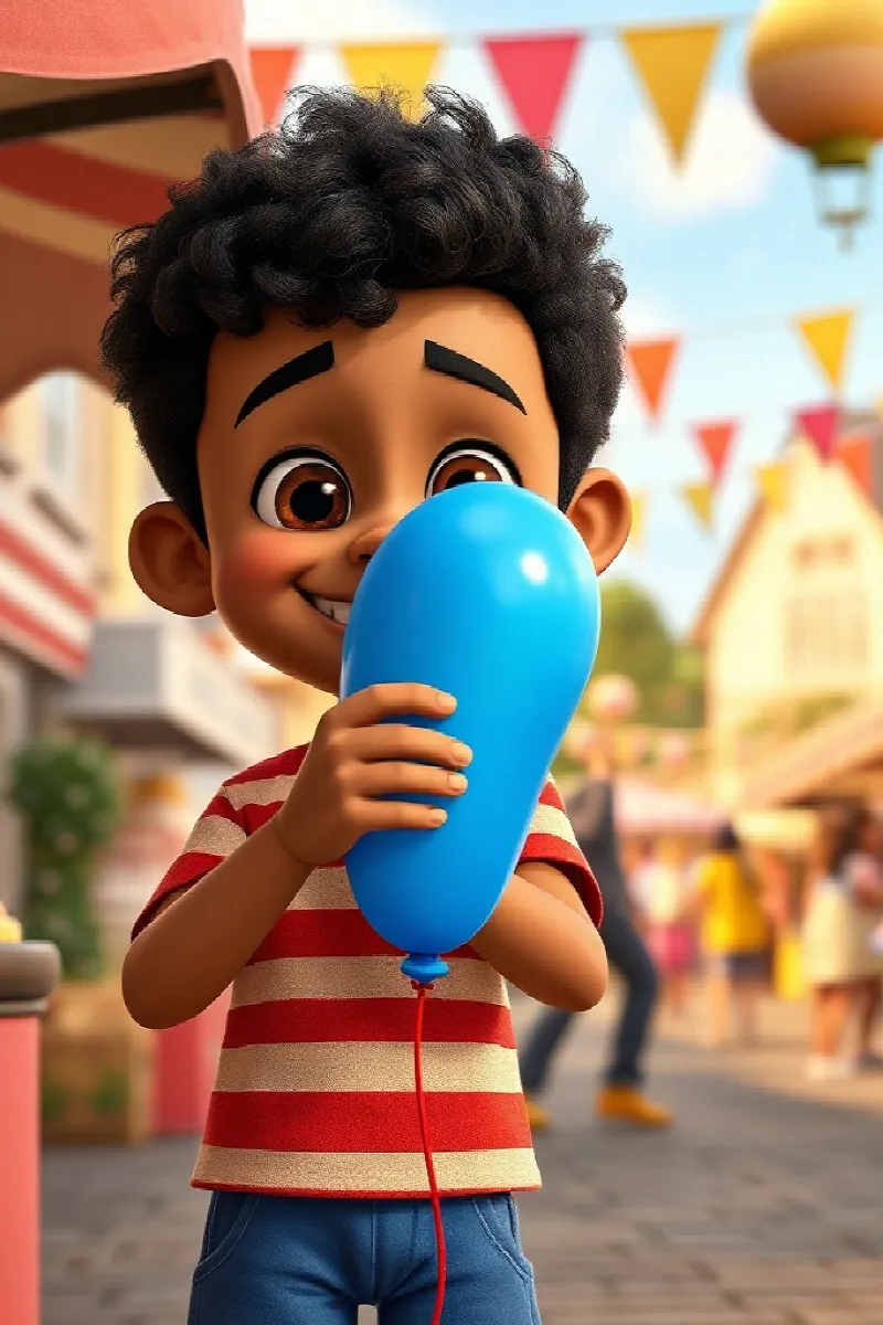 Picture 1 from the tale The Blue Balloon