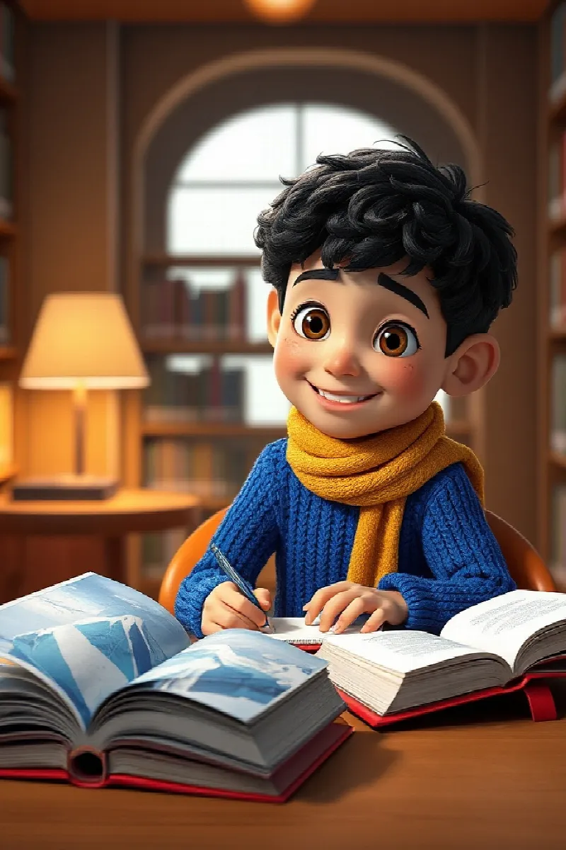 Picture 4 from the tale The Boy and the Snowy Owl