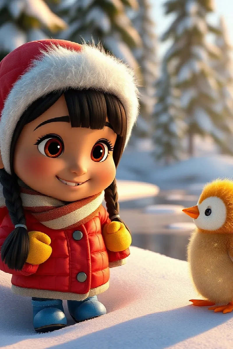 Picture 2 from the tale The Girl and the Golden Penguin