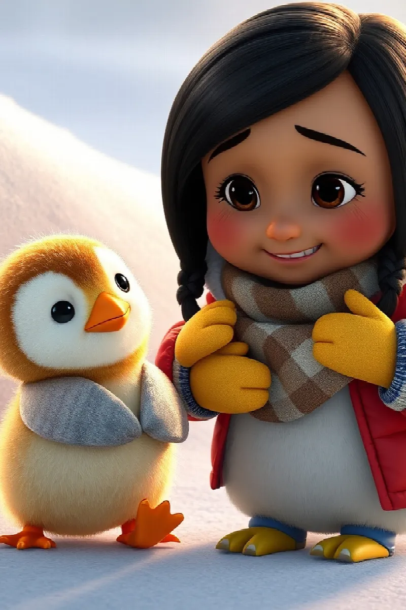 Picture 3 from the tale The Girl and the Golden Penguin