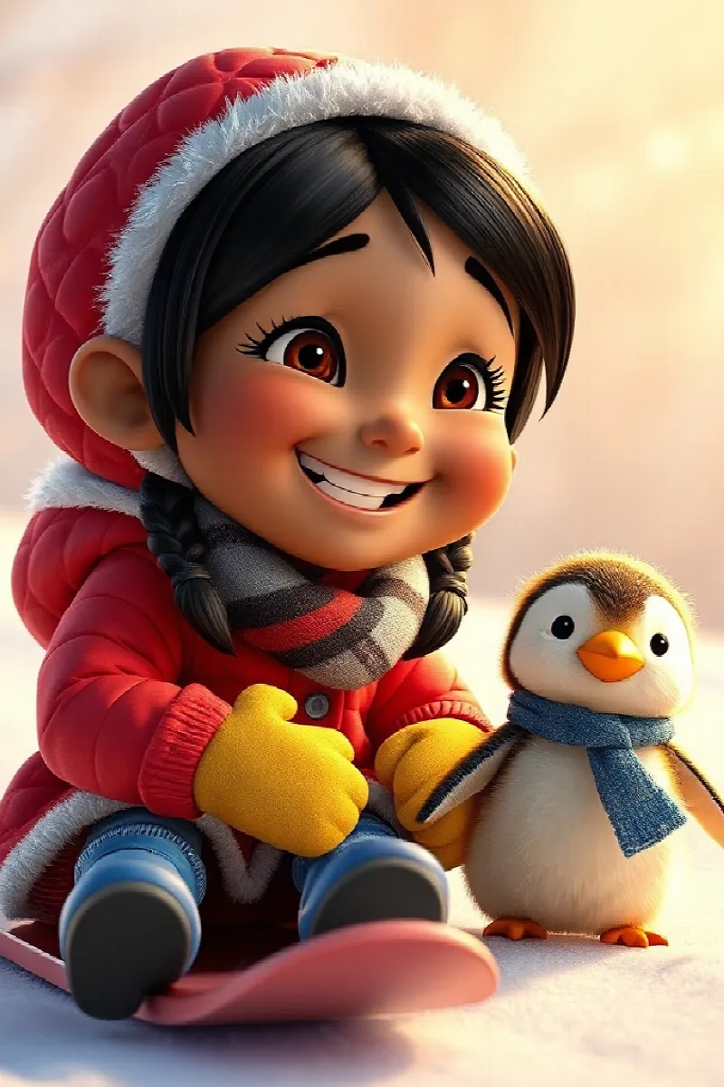 Picture 4 from the tale The Girl and the Golden Penguin