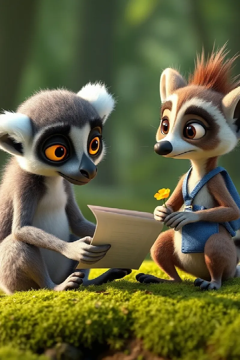 Picture 2 from the tale The Lemur's Birthday Tree