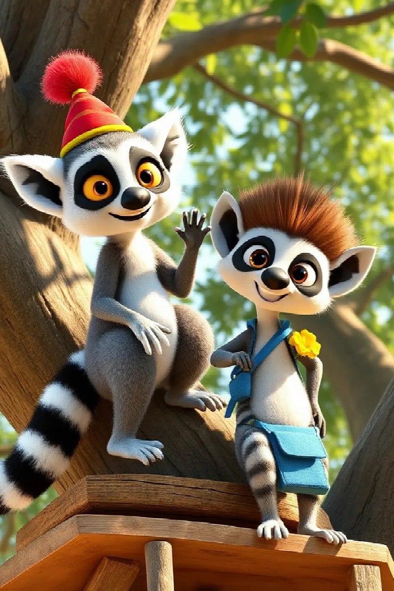 Picture 3 from the tale The Lemur's Birthday Tree