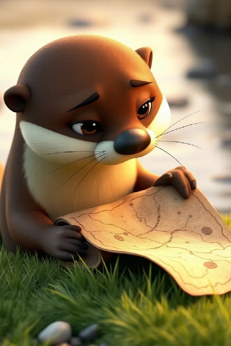 Picture 2 from the tale The Otter's Secret Map