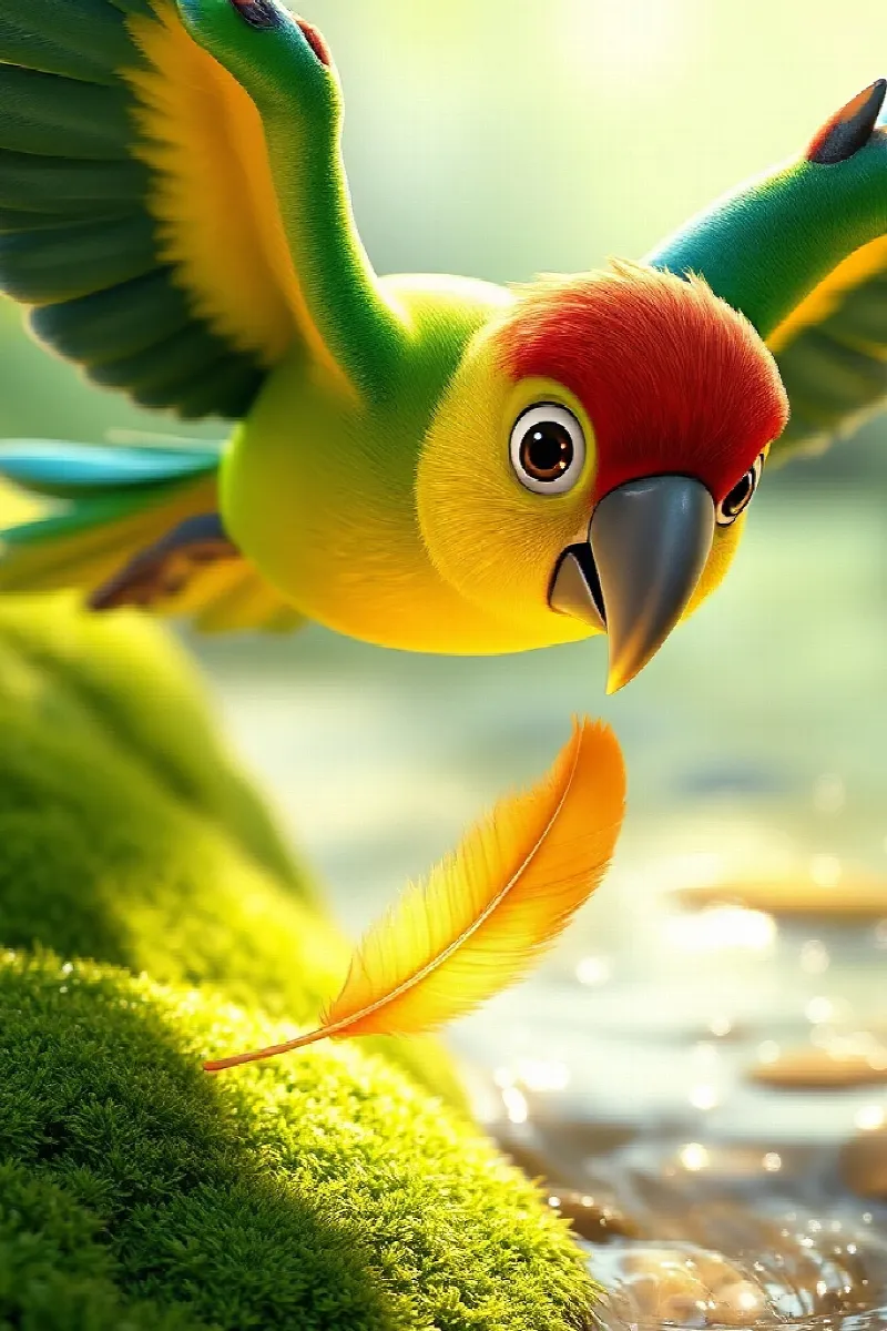Picture 2 from the tale The Parrot's Golden Feather