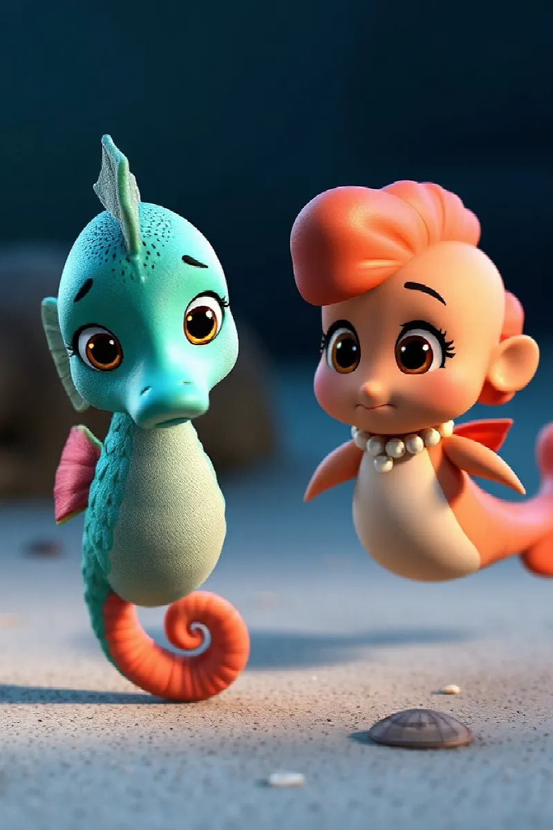 Picture 4 from the tale The Rainbow Seahorse